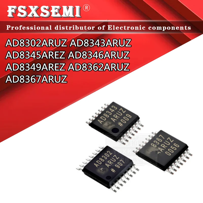 

10pcs AD8302ARUZ AD8343ARUZ AD8345AREZ AD8346ARUZ AD8349AREZ AD8362ARUZ AD8367ARUZ TSSOP Rf detector IC