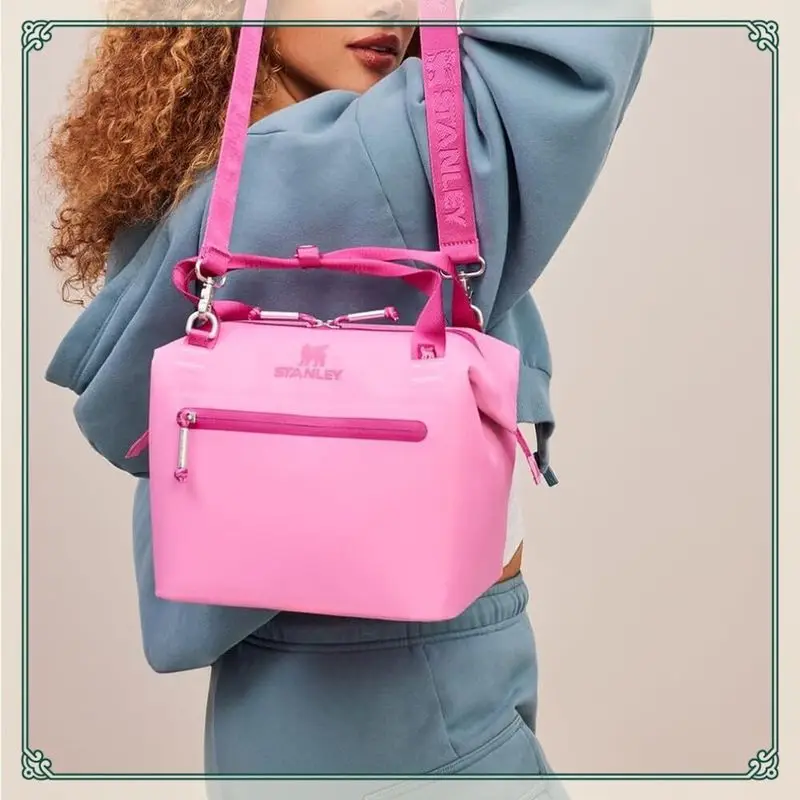 

Replica Shoulder Bag Mini Soft Insulation Bag Outdoor Portable Travel Lunch Bag Upgraded Insulation Oxford Cloth Materia