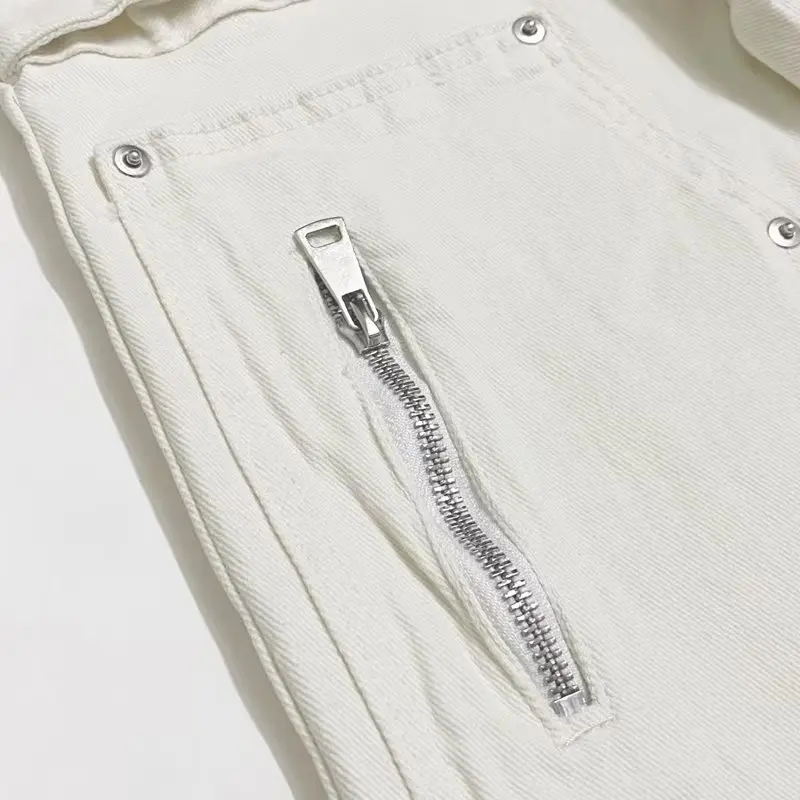 2026 Y2K Mode Weiße Baggy New Jeans Kpop Cargo-Hosen für Herren Kleidung Gerade Knöchelreißverschluss Damen Lange Hosen Ropa Hombre – Detail 19