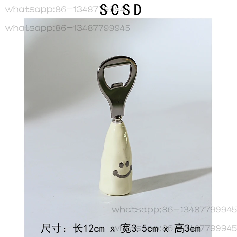 Bottle opener Thickened extra thick plastic handle Wine bottle screwdriver Creative stainless steel cap opening artifact