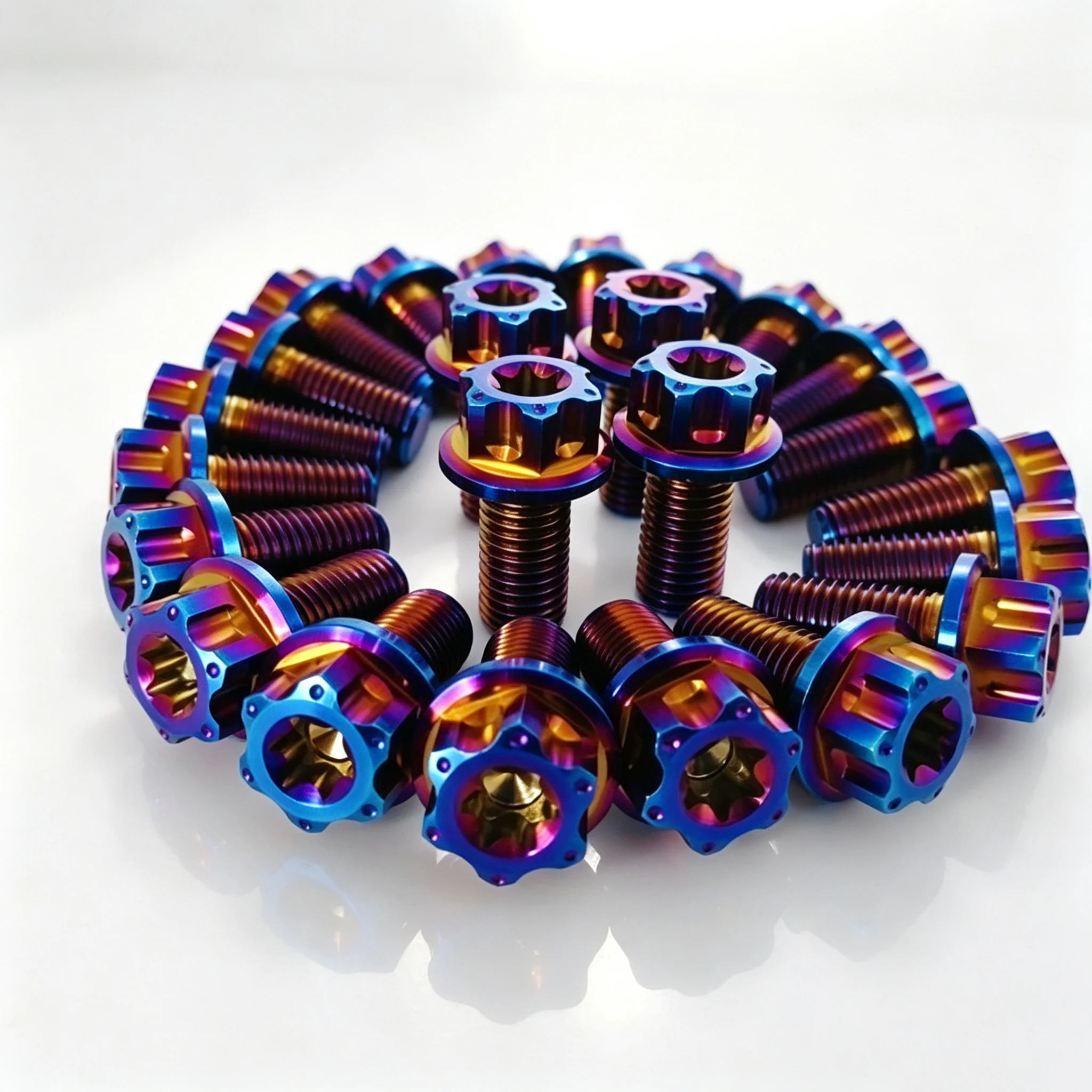 2Pcs Titanium Bolts M5 M6 M8 x 10/15/20/25/30/35/40/45/50mm Torx Head Screws for Bike Motorcycle Car Boat