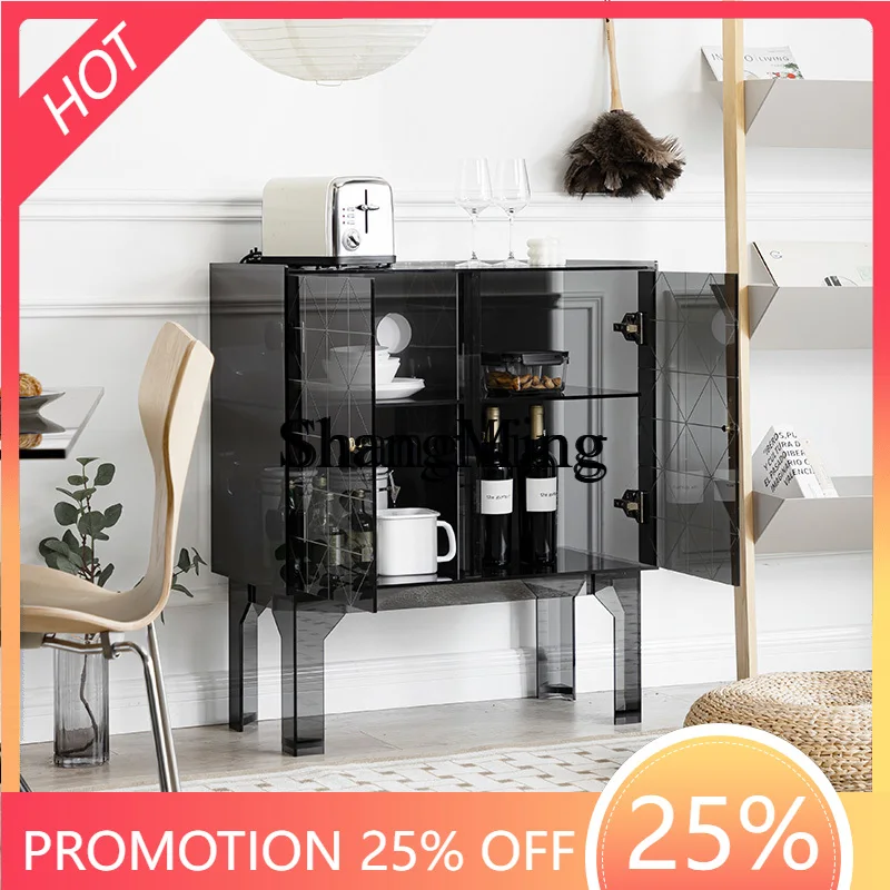 

FG good-looking Light Luxury Sideboard Cabinet Modern Simple Wine Living Room Storage Glass Vintage Entryway Cabinet