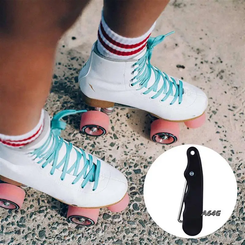 Uniwersalny, praktyczny roller do figurek 10X z przedłużonym haczykiem, wytrzymały uchwyt do ściągania sznurowadeł do łyżew hokejowych.