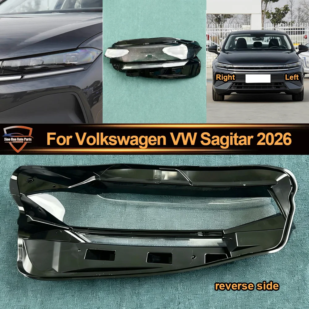 

For Volkswagen VW 2026 Sagitar Car Accessories Headlight Cover Shade Headlamp Shell Transparent Lampshade Case Lens Plexiglass