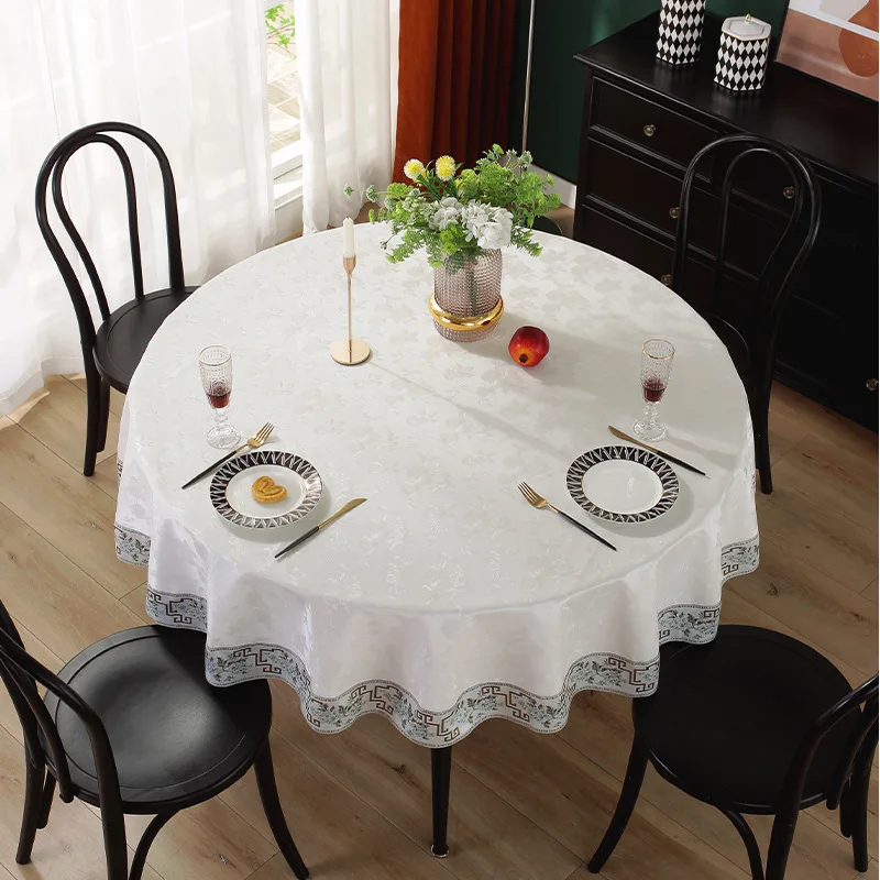 New Round Tablecloth Solid Color Table Cover For Table Cloth Dining Hight Quality Tea Home Obrus Tafelkleed mantel de mesa