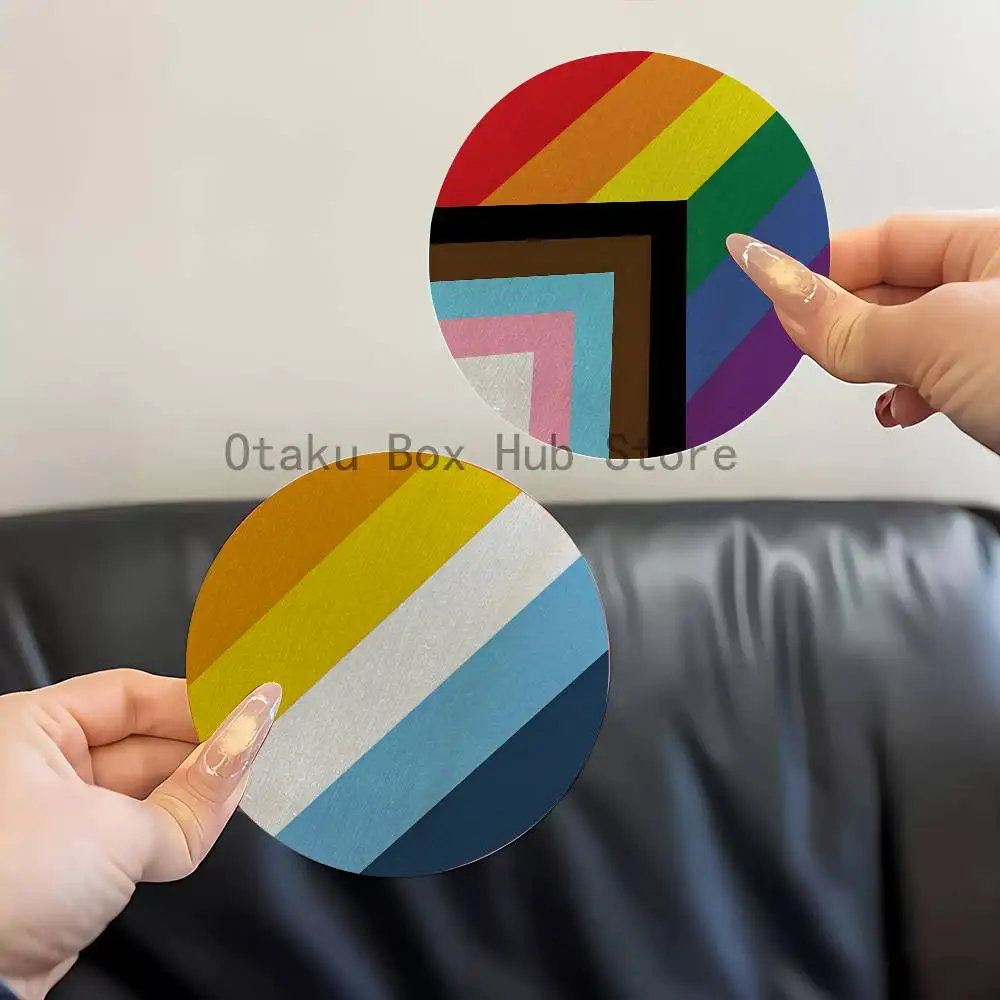 Rainbow LGBT Coaster Wooden Drink Tray Suitable for Restaurants and Coffee Shops Easy To Wash and Clean