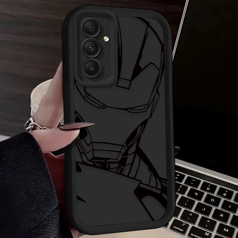مارفل سبايدر مان الرجل الحديدي حافظة لهاتف سامسونج جالاكسي A54 A05 A05S A34 A24 A14 A53 A33 A23 A13 A52 A52S A32 A22 A12 A71 A51 A31 A50