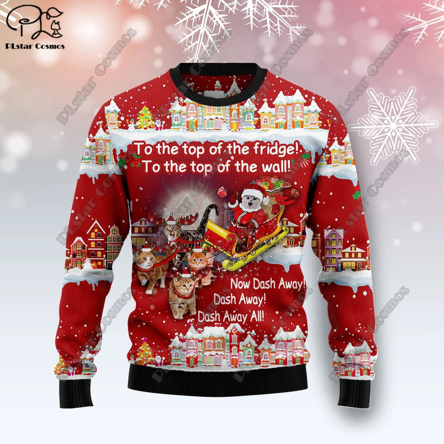 New 3D Printed Animal Custom Series Cute Christmas Pattern Ugly Sweater Street Casual Winter Sweatshirt S-19