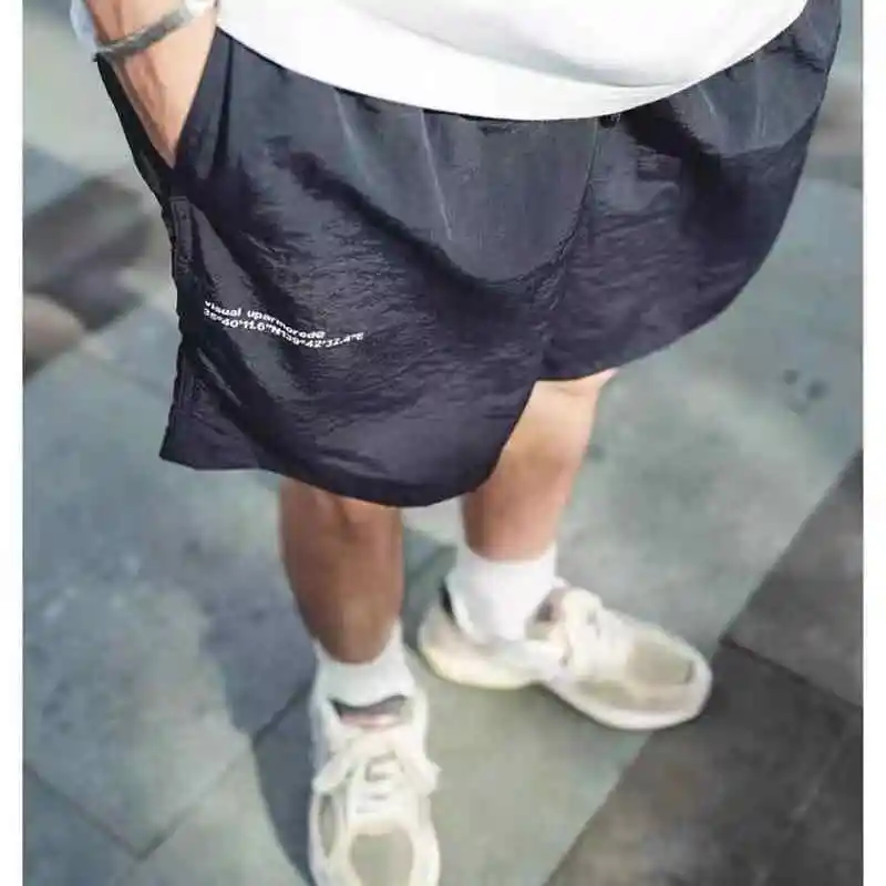 24SS Japanese Style Thin Breathable Beach Pants Nylon Waterproof Quick-dry Shorts