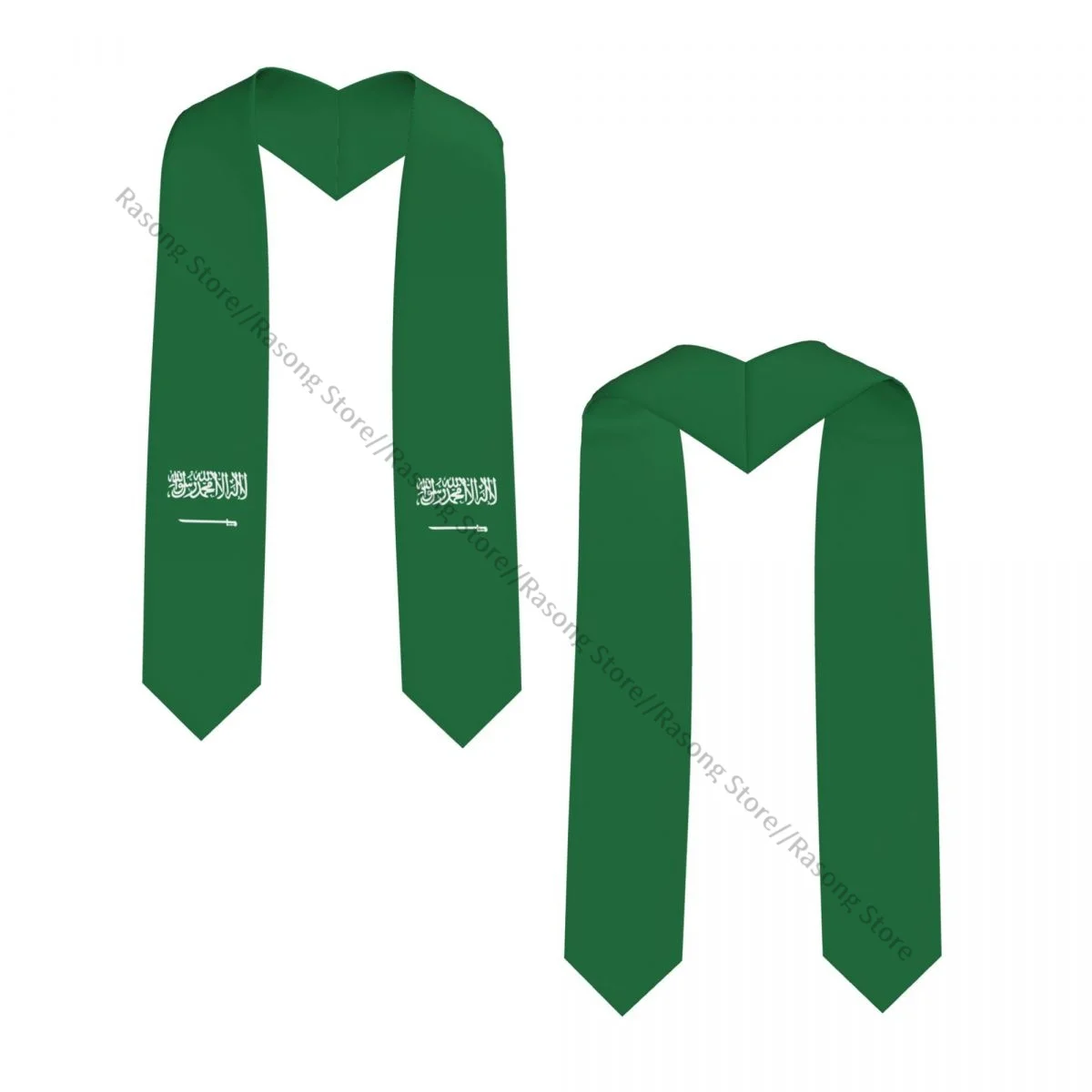 Saudi Arabia Flag Unisex Adult Graduation Stole Shawl for Academic Commencements Celebration Uniform