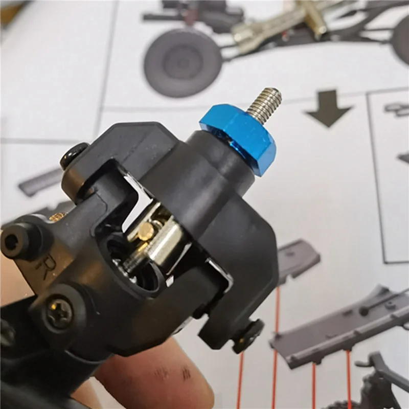 FBIL-3Set 12mm コンバイナーホイールハブ六角アダプター MN86K MN86KS MN86 MN86S MN G500 1/12 RC カーアップグレードパーツアクセサリー用、レッド