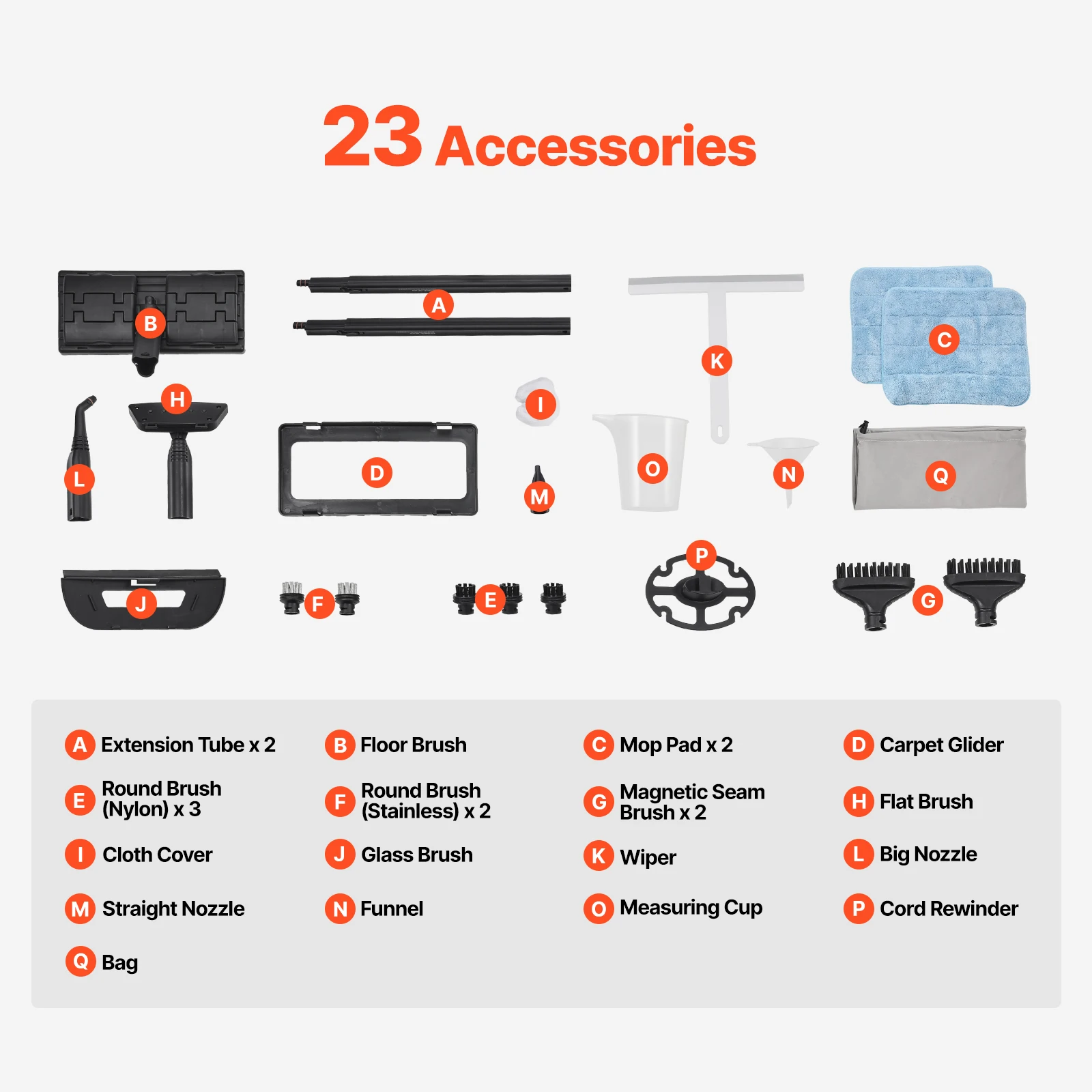 SucceBuy Steam Cleaner Multipurpose Powerful Steamer w/ 84.55oz Tank & Portable Handle for Grout Tile Floors Appliances Home Car