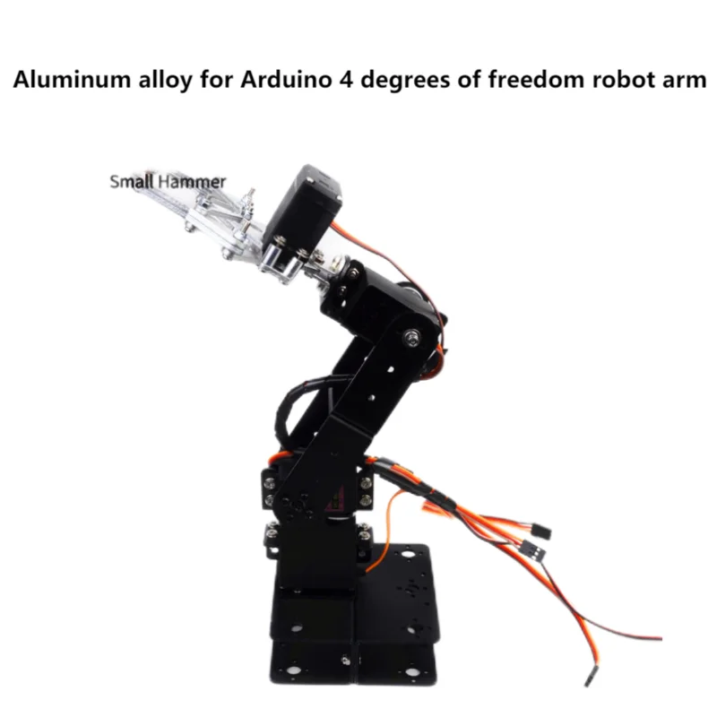 4 Dof Unassembly Mechanical Arm With Claw Gripper Aluminum Alloy Manipulator Servo Bracket Robot Claw for Arduino Robot DIY Kit