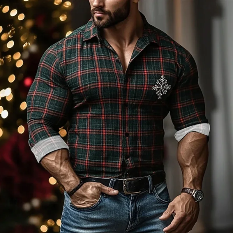 

Floral pattern fashionable casual men's long sleeved formal shirt Spring and Autumn long sleeved lapel top