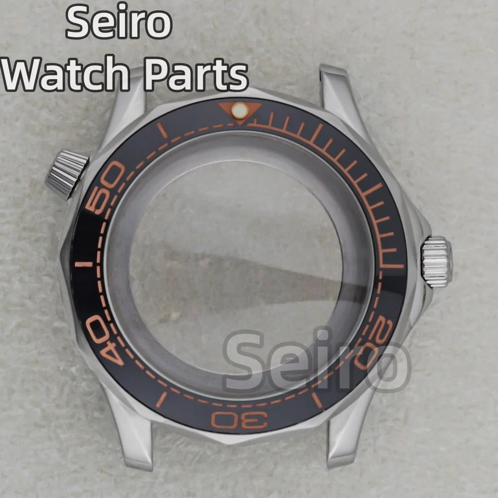 

41mm NH35 Watch Case Bracelet Stainless Steel Fit Seiko NH35 NH36 Automatic Movement 31mm Dial Seamaster 300 Case Watch Parts