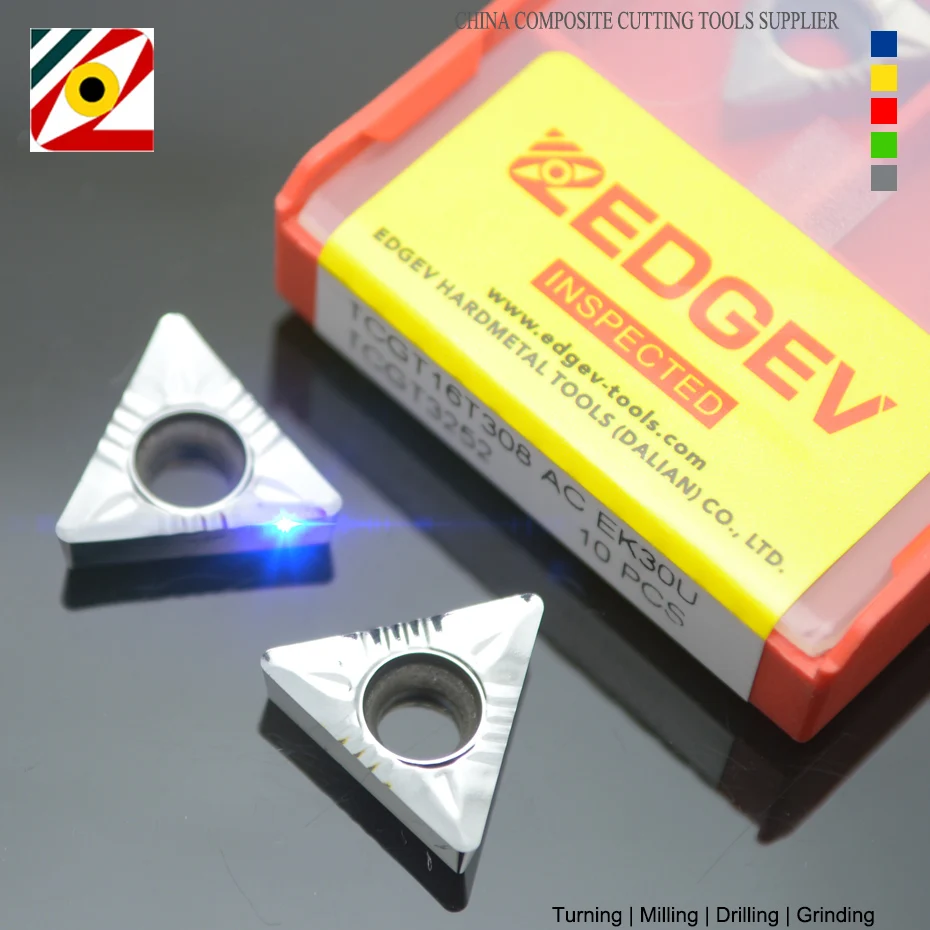 قطع النحاس الألومنيوم 10 قطعة TCGT110204 TCGT110208 TCGT16T304 TCGT16T308 باستخدام الحاسب الآلي كربيد التنغستن إدراج أداة تحول الخارجية