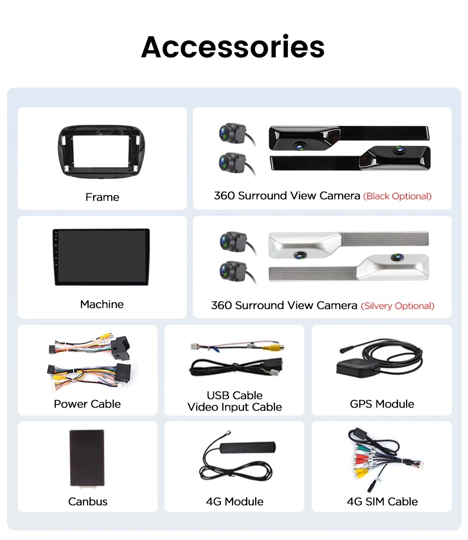Junsun Autoradio für Honda EDIX FRV FR-V 2004-2009, kabelloses CarPlay, Android Auto, 360-Grad-Kamera, intelligentes System, GPS, RDS, DSP, WIFI, 4G-LTE, KI-Sprachsteuerung, 2 DIN Autoradio, Auto-Multimedia-Navigation, integrierte 4G-Cloud, eSIM – Detail 24