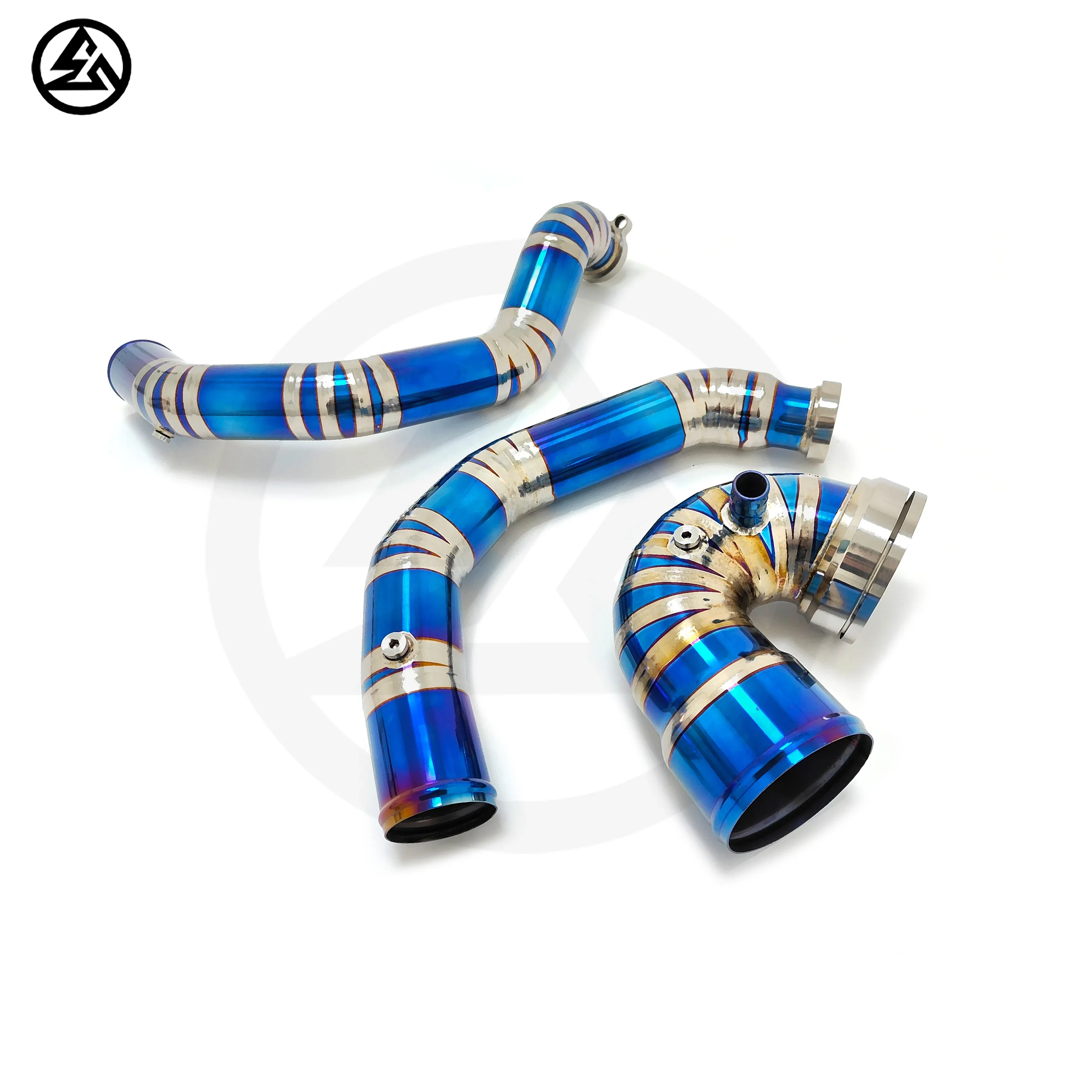 CSZ titanium charge pipes for BMW S55 M2 Competition F87/M3 F80/M4 F82 3.0T auto performance parts charge pipe