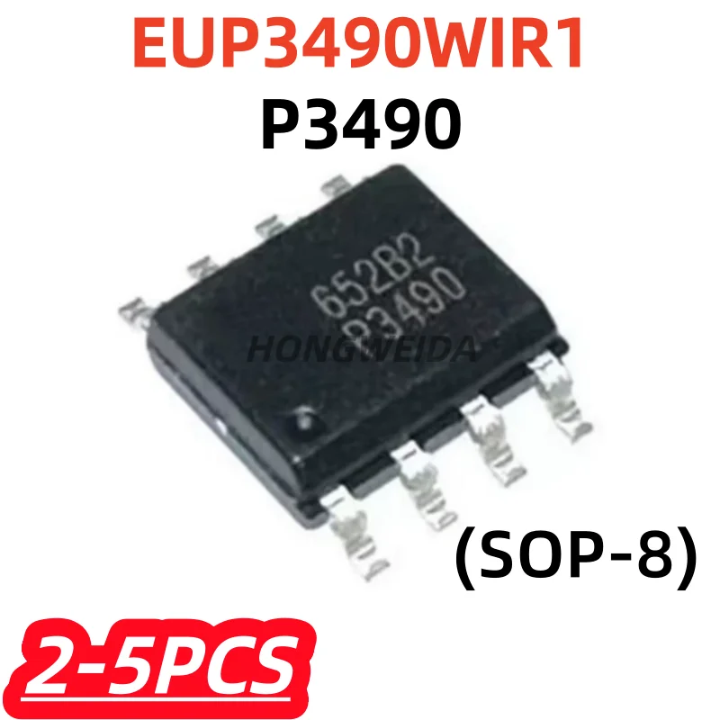 2-5 unidades/lote, 100% nuevo, EUP3490WIR1 EUP3490 P3490 SOP-8, chip de gestión de energía