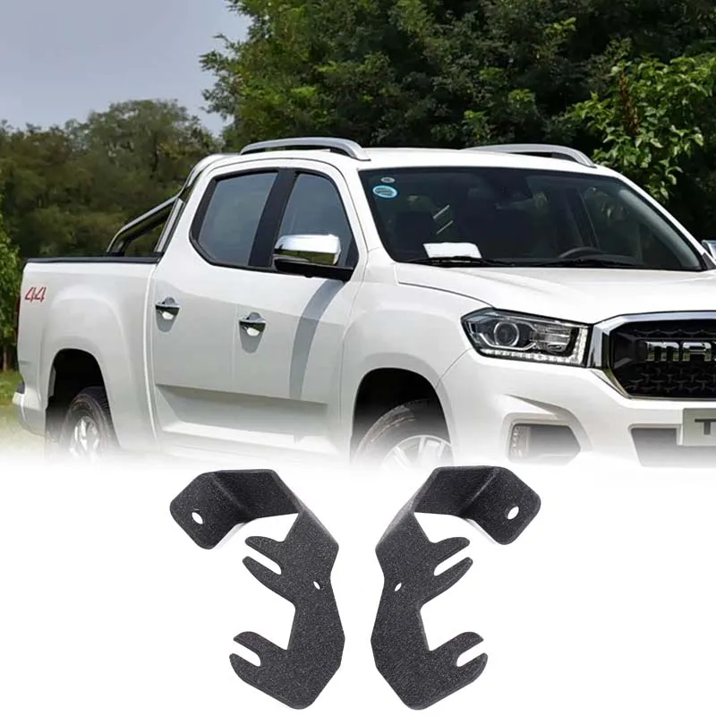 For Maxus T60 T70 T90 Carbon Steel Black Car A-pillar Spotlight Bracket Car Exterior Modification Accessories