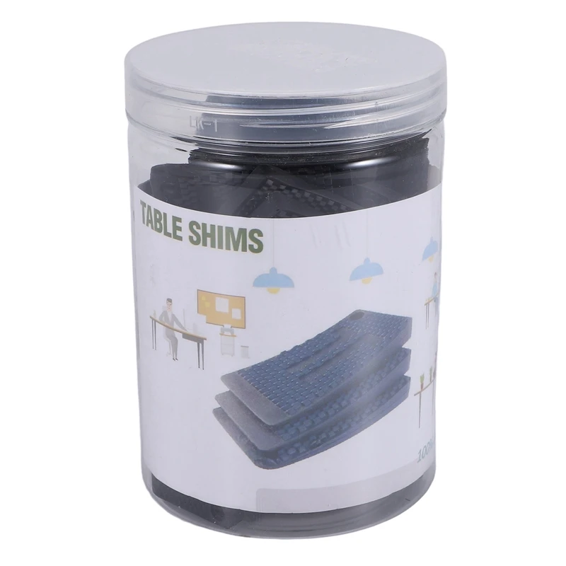 A15R -Plastic Shims For Leveling - 36 Piece Jar, Strong And Durable Table Wedges, DIY Levelers For Furniture, Table, Chair