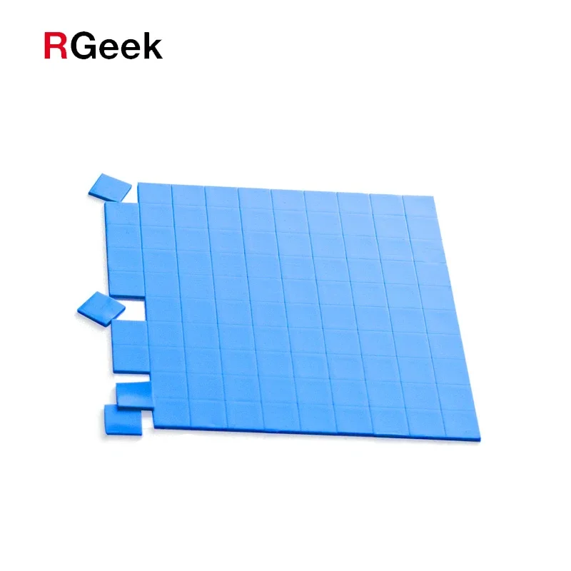 RGEEK 10mm*10mm 1mm 2mm 3mm 5mm GPU CPU Heatsink Cooling Conductive Silicone Pad Thermal Pad