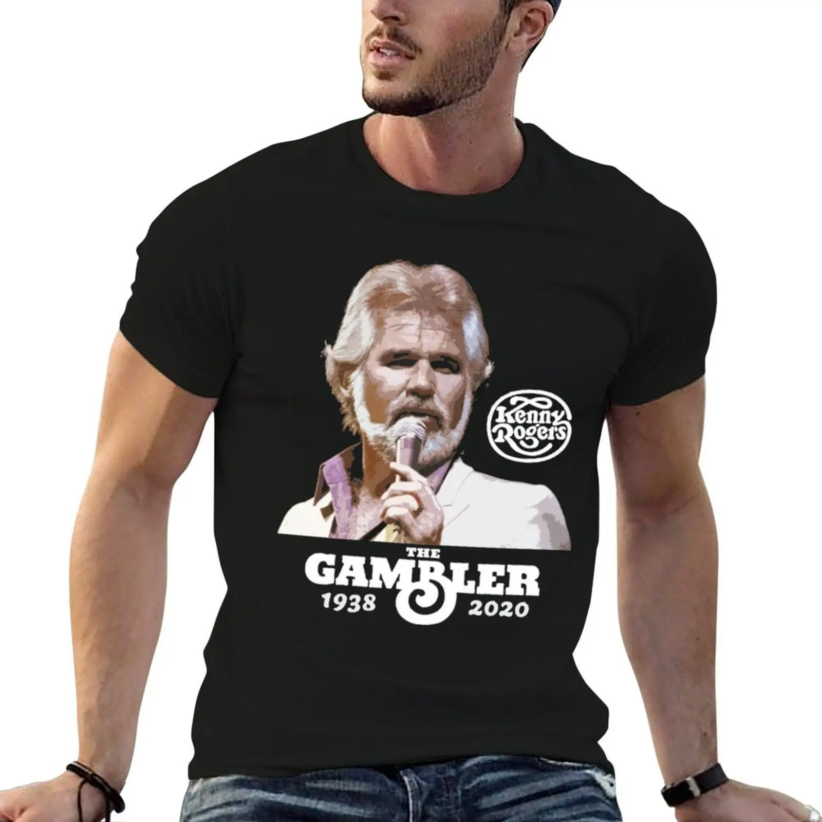 

Kenny Rogers Tribute T-Shirt t shirts cotton 100% t shirts with prints T-Shirt