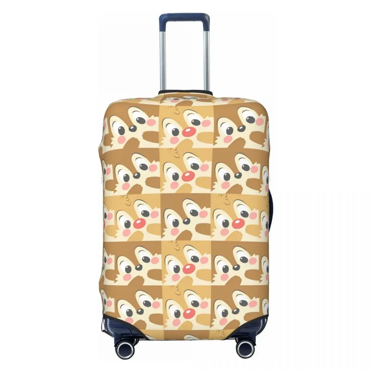 Chip 'n' Dale Doodle Suitcase Cover Manga Anime Animal Cruise Trip Vacation Practical Luggage Supplies Protector