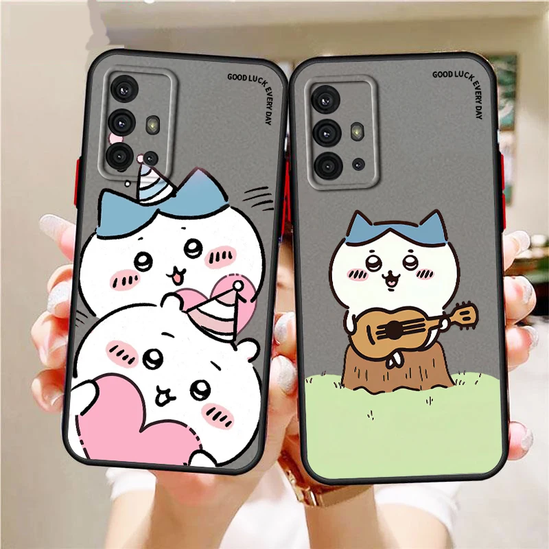 

Cartoon C-Chiikawas U-Usagis Frosted Translucent For Samsung A53 A52 A33 A32 A51 A71 A21S A13 A73 A50 A22 A12 5G Matte