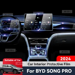 Auto Central Control Screen TPU Navigation Anti Scratch interior Protection Film GPS Navigation For BYD SONG PRO DM-i 2024