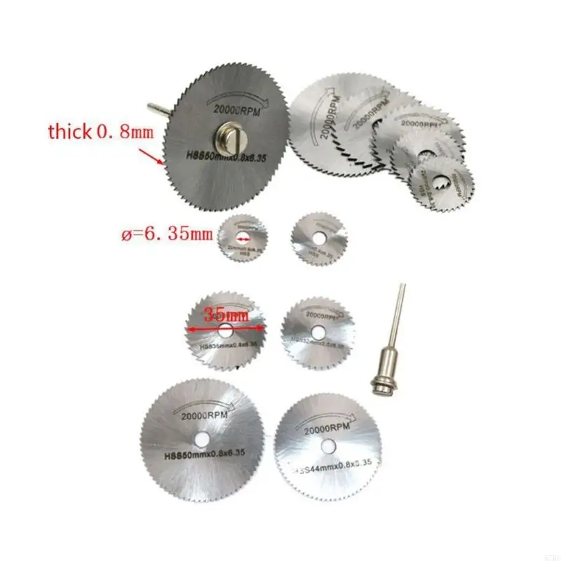حزمة 57BE من 6 HSS Sawblade عالي السرعة سرعان
