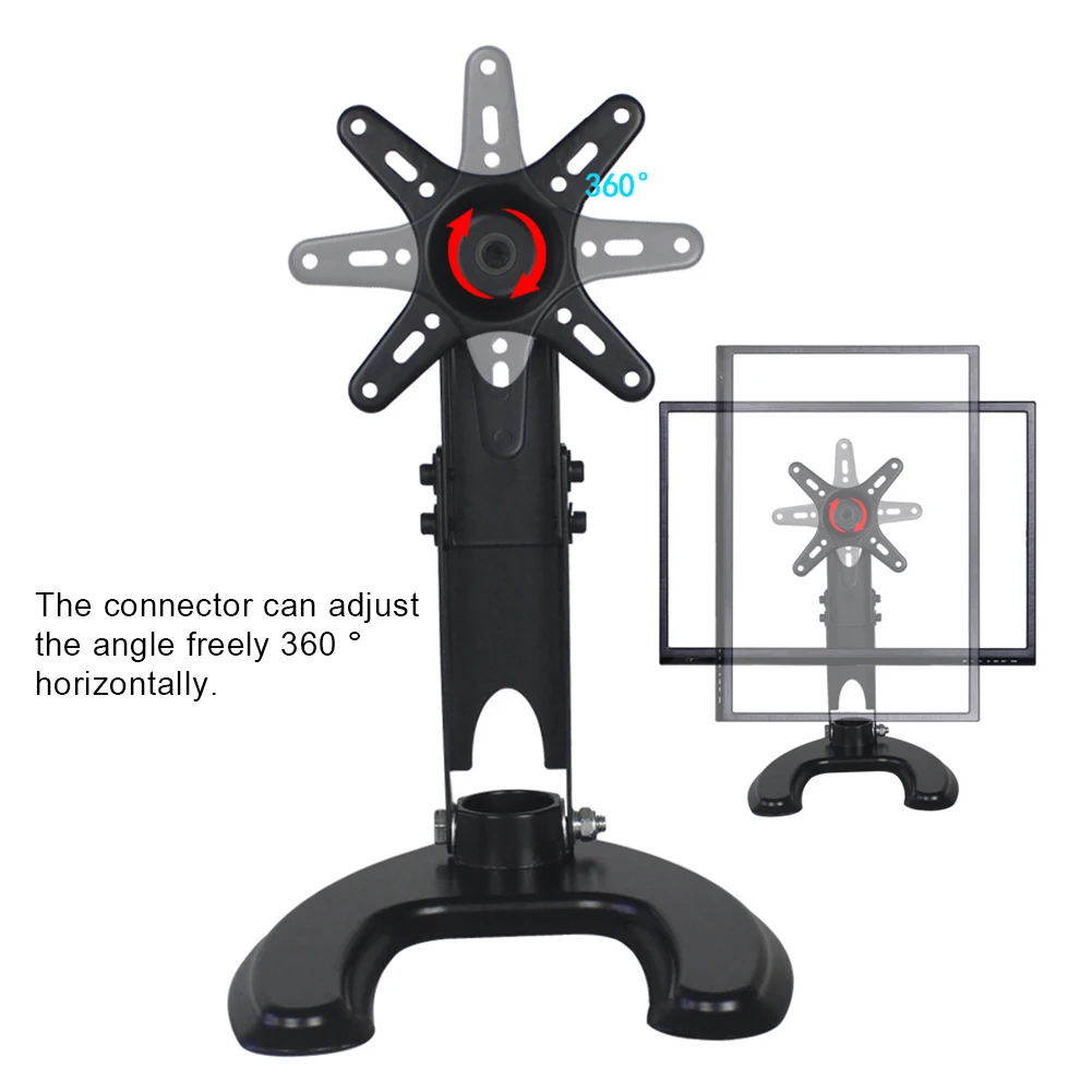 Height Adjustable Tablet Phone Holder TV Computer Monitor Desk Stand - Aluminium Alloy