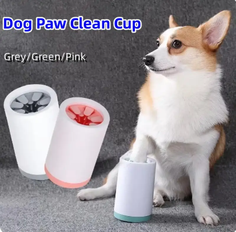 Pet Cats Cleaner Dogs Foot Clean Cup for Quick Foot Washing Tool Plastic Washing Brush Paw Washer Pet Accessories