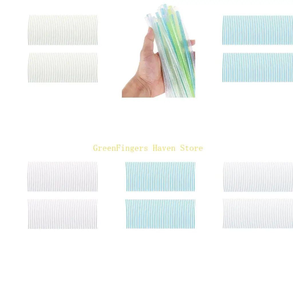 F68D 100pcs Multiple Colored Hot Melt Adhesive Sticks, 7x200mm, for Crafting Mending Sealing Decorations Artwork Quick Repair