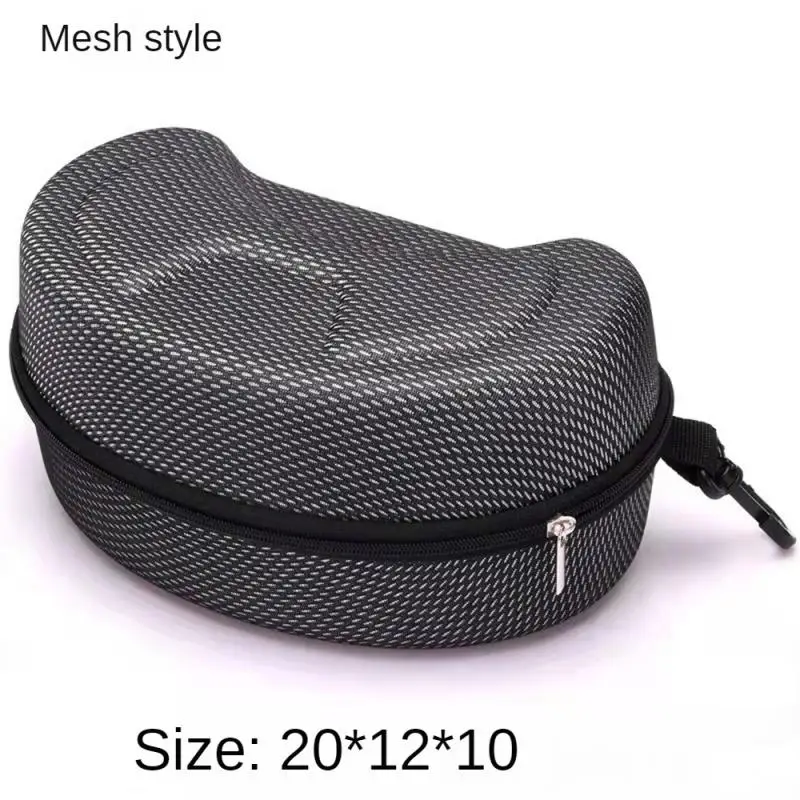 Goggles And Protective Eyewear Covers Portable Type Zipper Bag Glasses Box New Large Mirror Case Cloth Bag