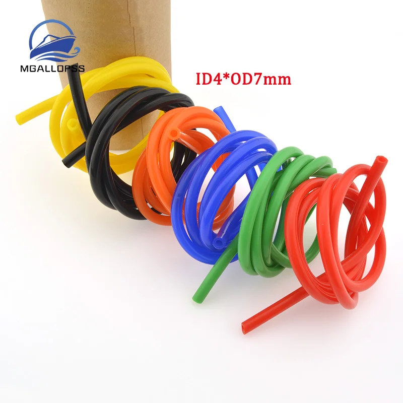 1 metro ID 3/4 mm OD6/7mm Tubo in silicone Tubo flessibile in gomma per uso alimentare Tubo per bevande analcoliche Connettore per acqua per barca RC