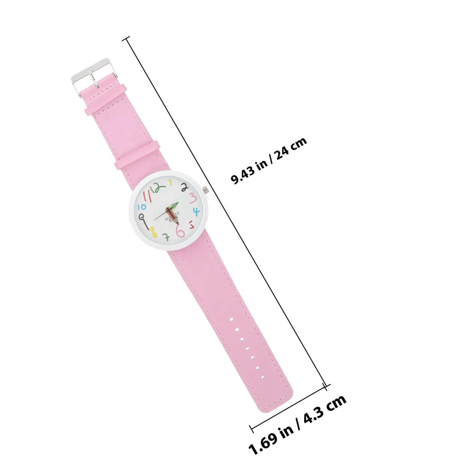 1Pcs Wrist Watch Exquisite Colorful Decor Watch for Daily Wear Pencil Pointers Exam Companion Lovely
