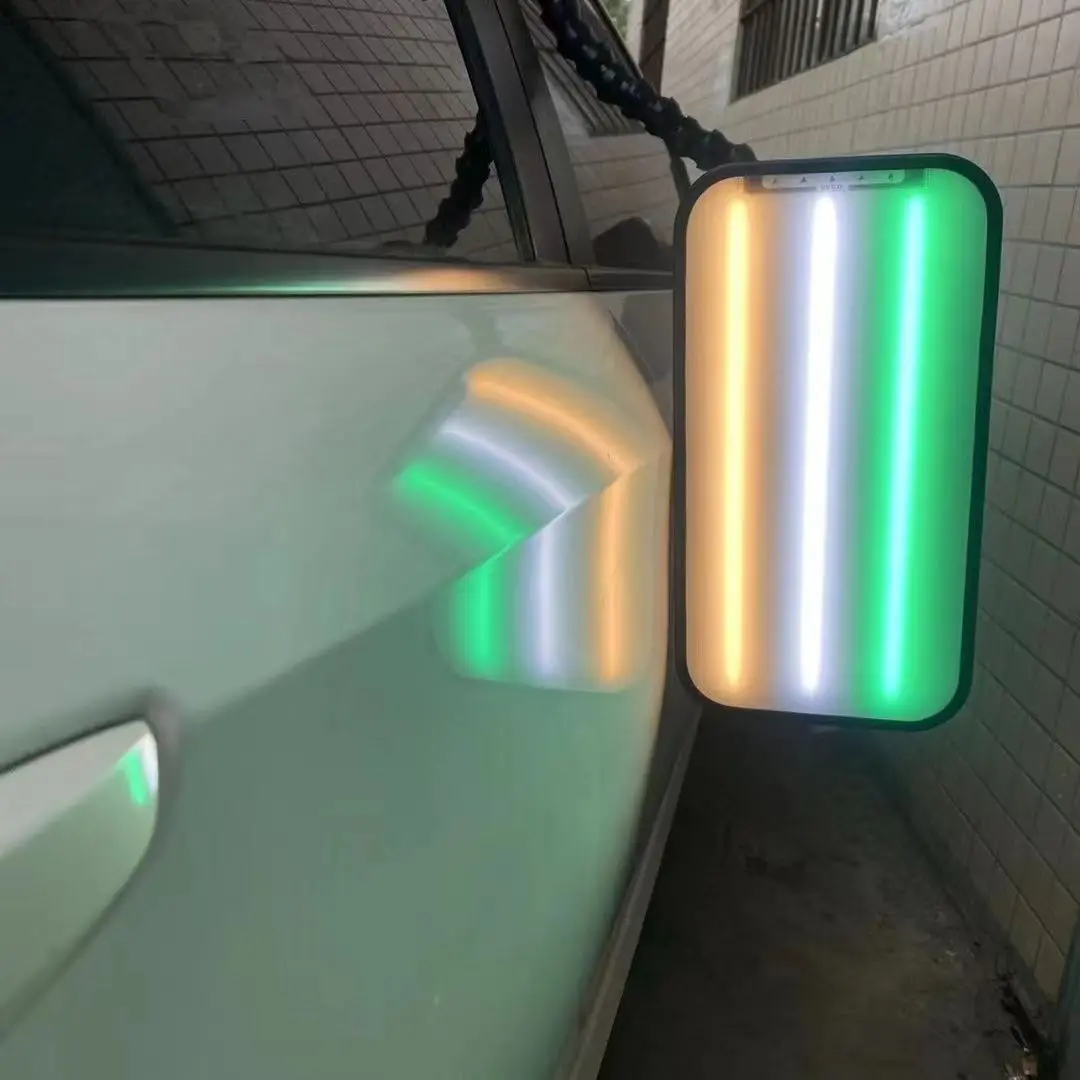 Luz PDR para abolladuras de coche con dos baterías de 6000 MAh y base de carga rápida, ajuste de 12 estilos de colores claros sin pintura