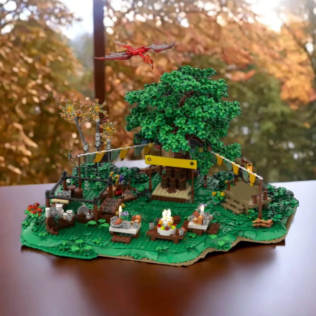 

1112PCS he Shireses Bilbo's Party Moc diy Education Model Building Blocks Birthday Toys Gift Lordse of the Ringses Scene
