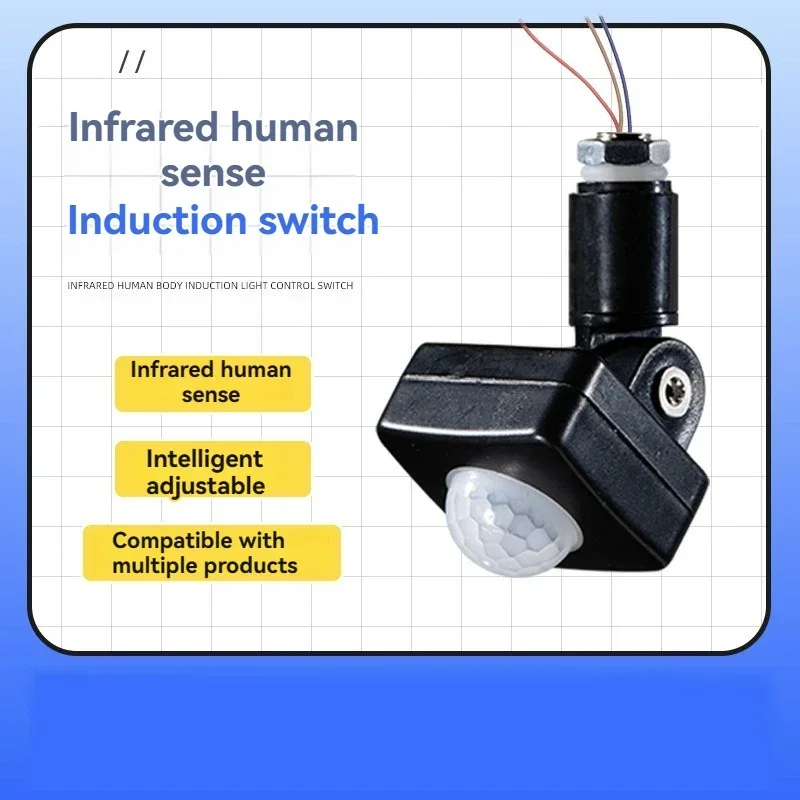 

Infrared Motion Sensor Switch with Delay Adjustment, Intelligent Induction Control Module for Indoor Household Use