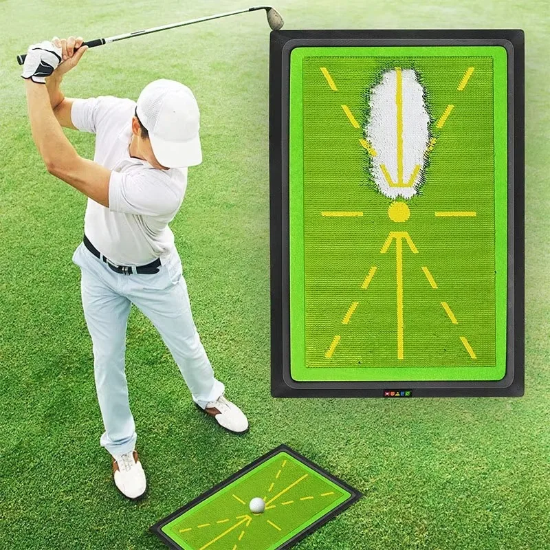 High Quality Golf Training Pad for Swing Detection Batting Ball Trace Directional Mat Swing Path Pads Swing Practice Pads