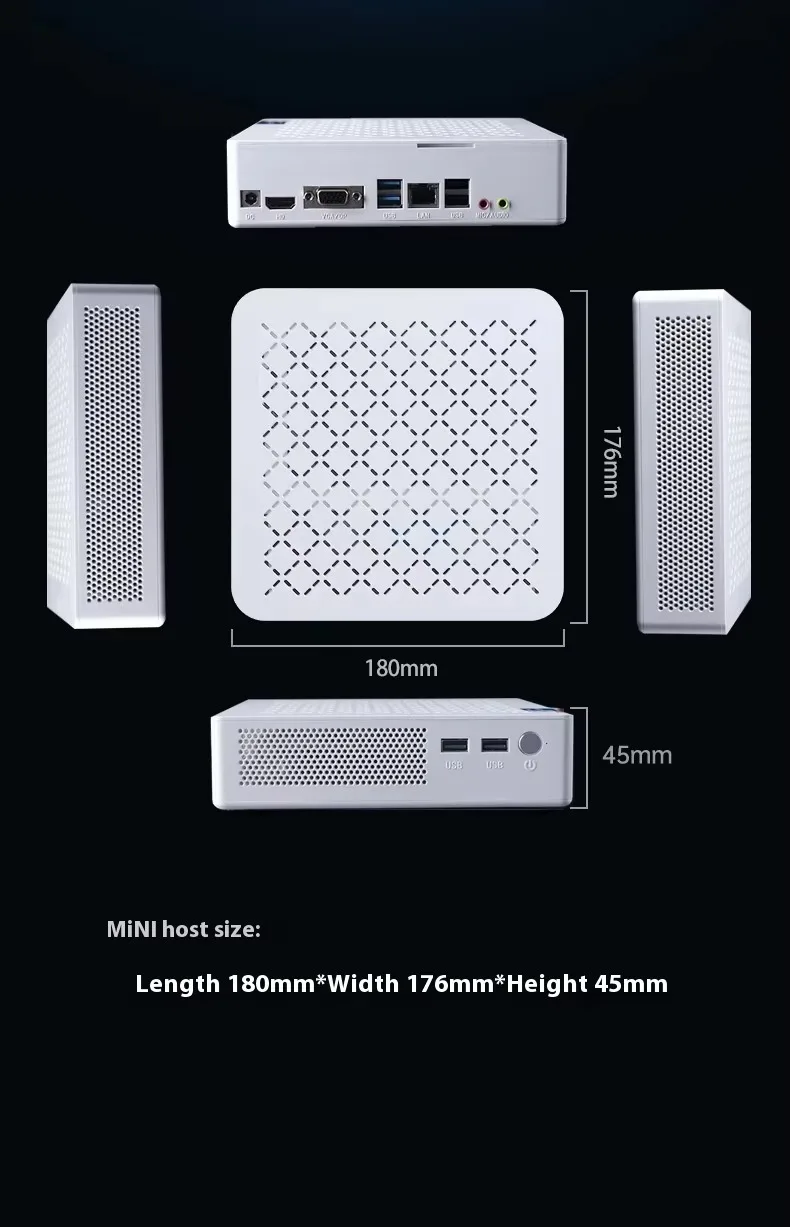 Ryzen 7 3700U Mini PC Mini Host With Stereo DDR4 NVMe SSD 2.5 Windows 11 Pro Rich Interface Desktop Computer