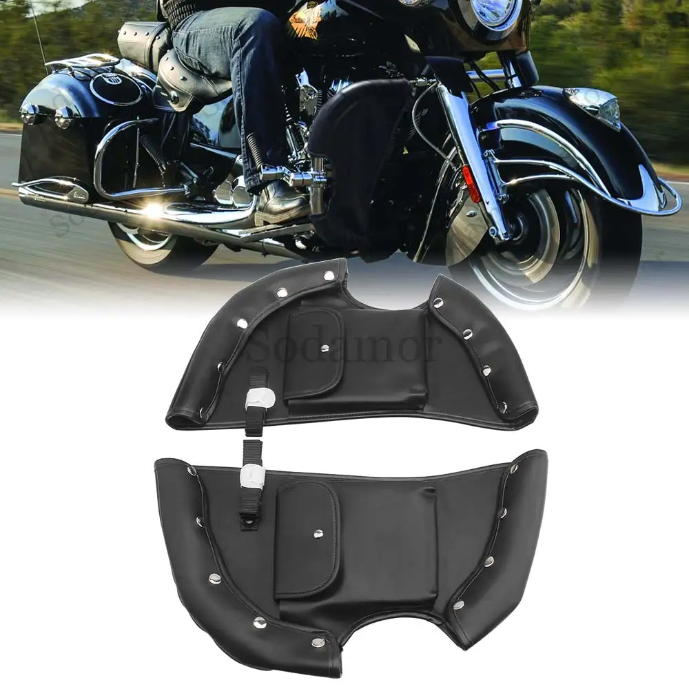 Motorcycle Highway Crash Bar Bag Lowers Leg Warmer Bag Protector For Indian Chieftain Limited Chief Vintage Dark Horse 2014-2025