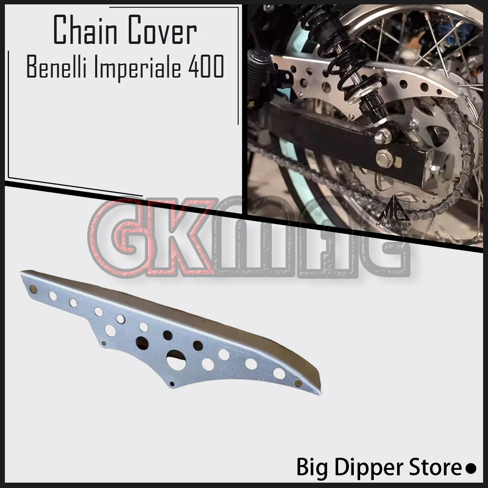 New For Benelli BJ Imperiale 400 Motorcycle Modified Chain Cover Aluminum Alloy Oil Baffle Cap Fit BJ400-8 Imperiale400