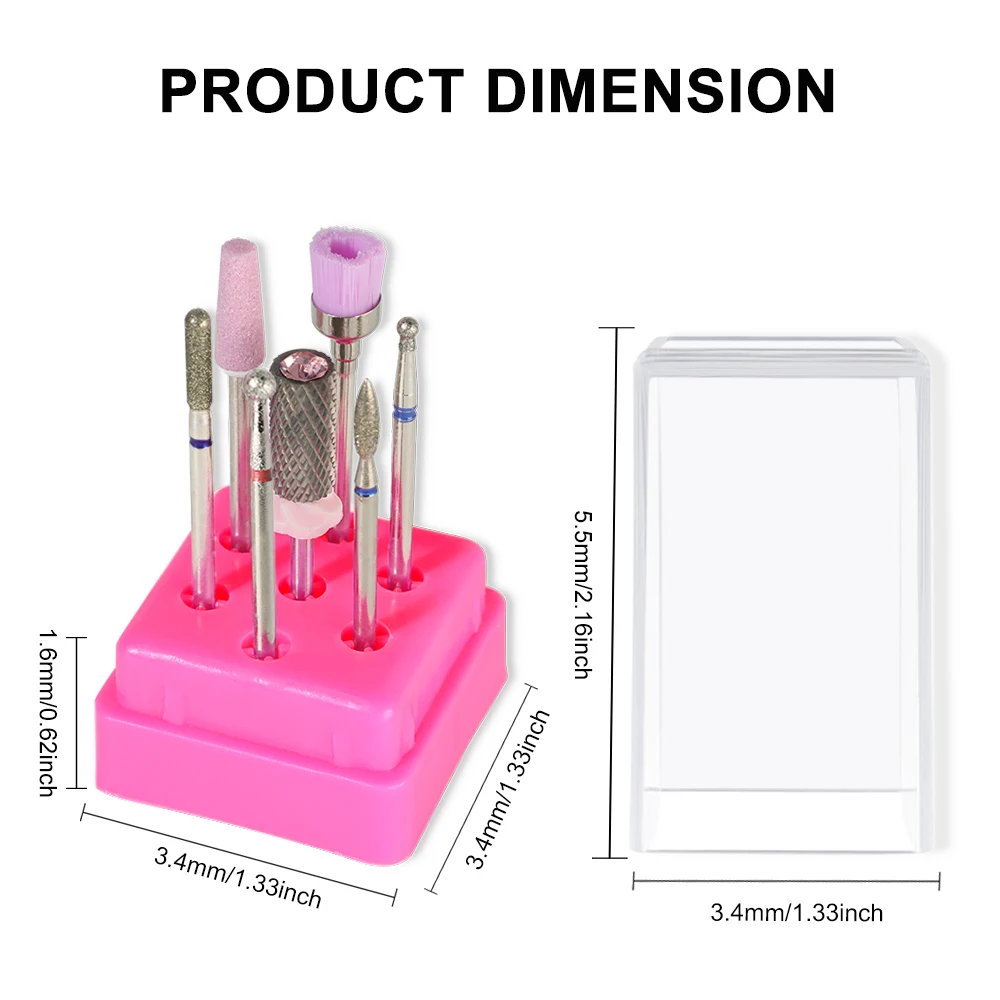 7 قطعة كربيد التنغستن السيراميك مسمار لقمة ثقب ل مانيكير إزالة هلام الورنيش مسمار مثقاب الخشب أطقم اكسسوارات أدوات الحفر #6