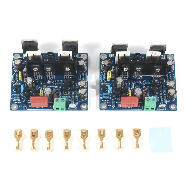 2Pcs Double Channel 2x100W Stereo Power Amplifier DIY and Finished Board for Speaker DC15V-45V Home Theater H8WD