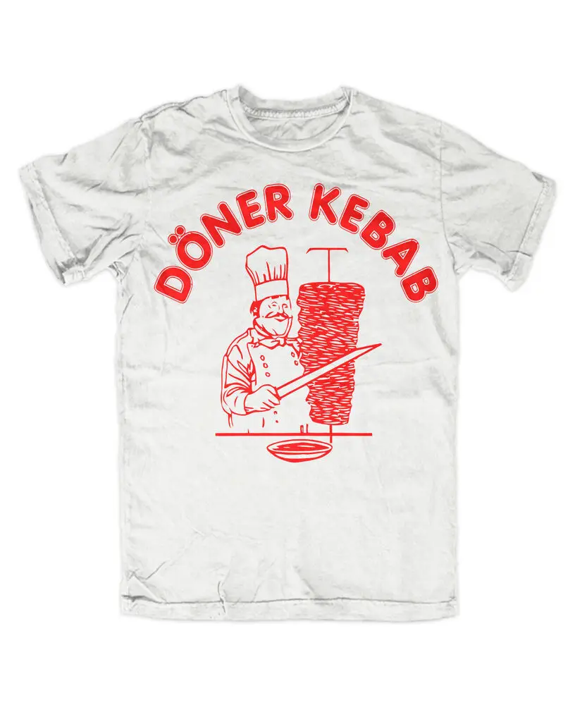 Doner kebab premium t-shirt pizza snack doner man cult fun fun shirt  High Quality 100%Cotton Short Sleeve