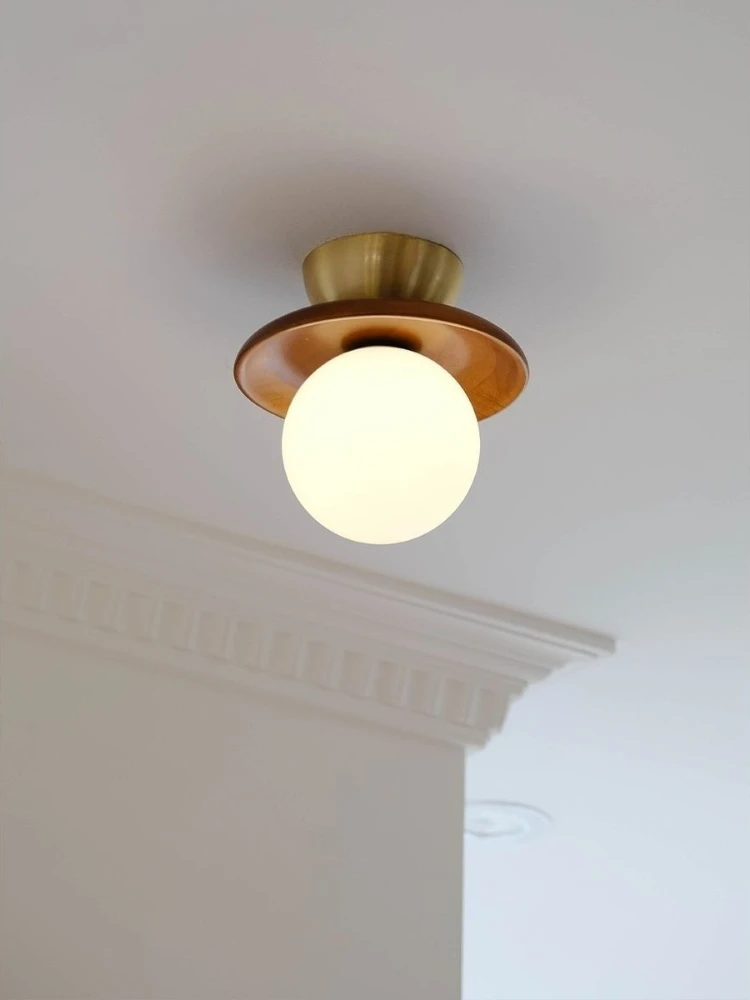 

Japanese-style wooden hallway ceiling light corridor ceiling lamp for aisle balcony stairwell cloakroom indoor lighting fixtures