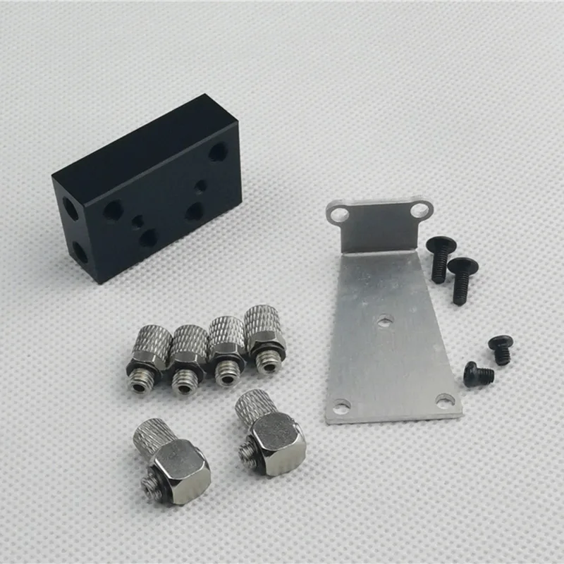 1Set Hydraulic Model Boom Oil Manifold Block Kit Two Way Three-way Valve Blocks DIY Modification Parts for 1/12 Scale Models