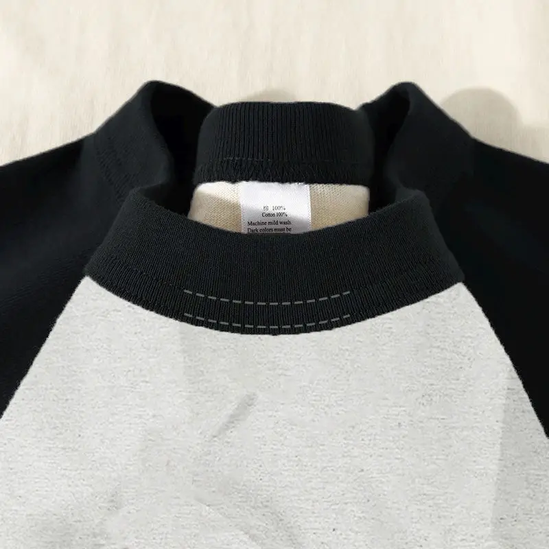 

320 г тяжелая японская ретро высококачественная хлопковая футболка с круглым вырезом и короткими рукавами с заниженными плечами и половиной рукавов парный топ